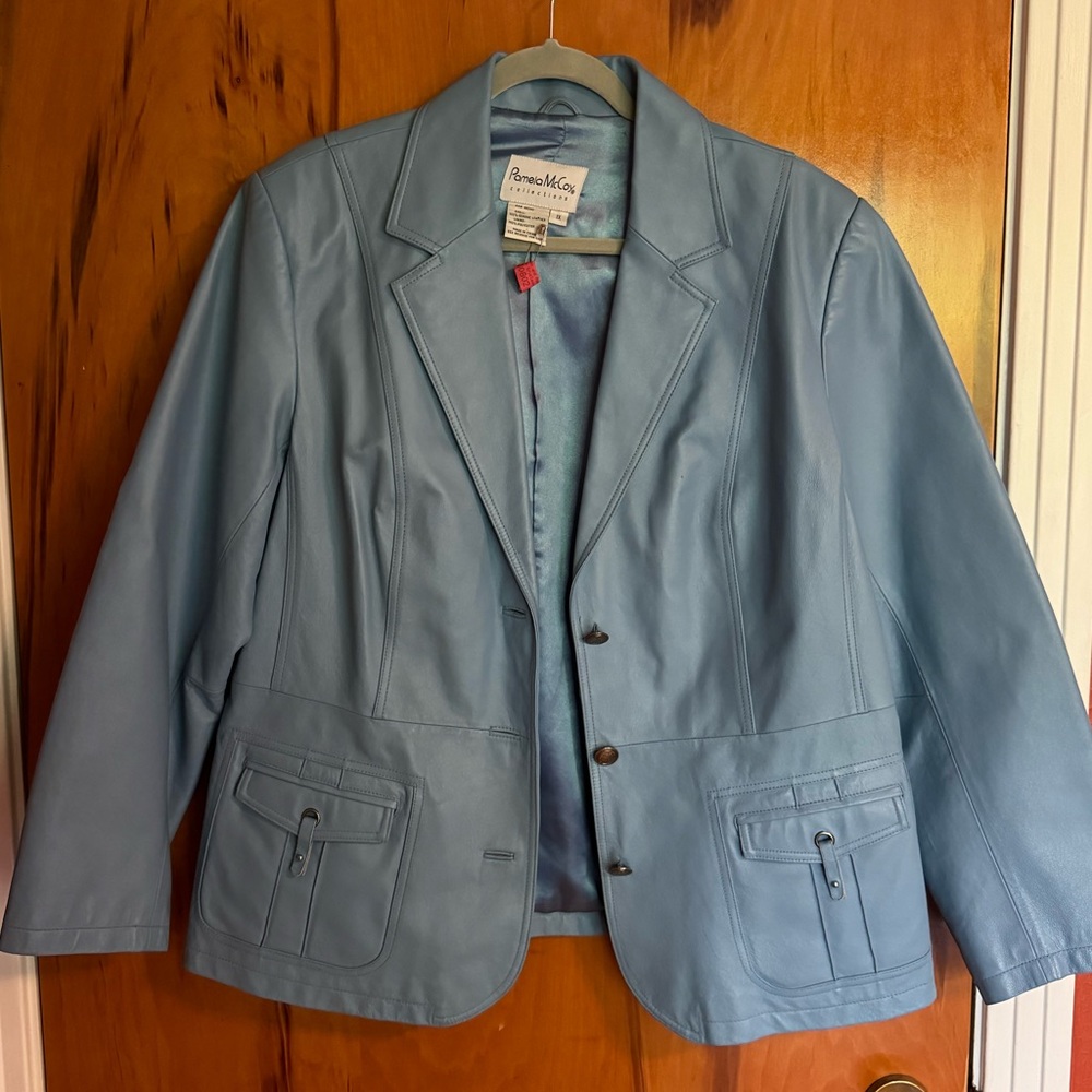 Vintage Leather Blazer